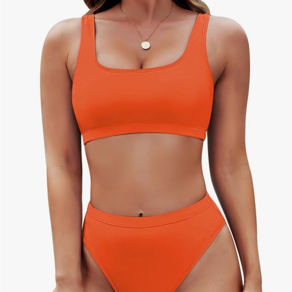 Vibrant Orange Bikini Set